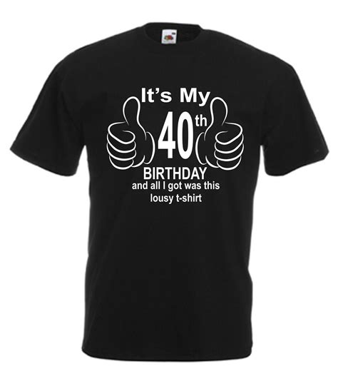 40th birthday t shirts